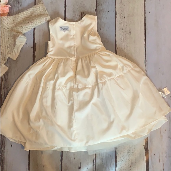 Pippa and Julie cream dress with cardigan - Picture 8 of 8